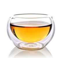 莱珍斯50ml花茶杯双层耐热玻璃防烫手工艺小茶杯玻璃茶杯功夫茶具