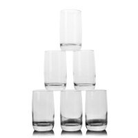 莱珍斯包邮300ml厚底圆水杯高款玻璃杯啤酒杯茶杯鸡尾酒杯果汁杯6只装