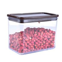 莱珍斯1L透明塑料密封罐食品储藏盒保鲜盒收纳罐咖啡奶茶店专用果粉盒