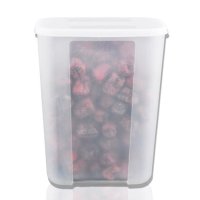 莱珍斯1.7升白色塑料盒食品密封罐储藏盒保鲜盒收纳罐实用果粉盒莱珍斯