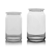 莱珍斯直筒大小款玻璃密封罐杂粮防潮储物罐密封瓶茶叶罐奶粉罐玻璃瓶