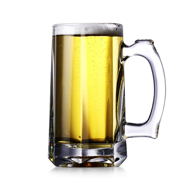莱珍斯创意无铅玻璃啤酒杯加厚冰啤酒杯扎啤杯茶杯水杯果汁杯把杯