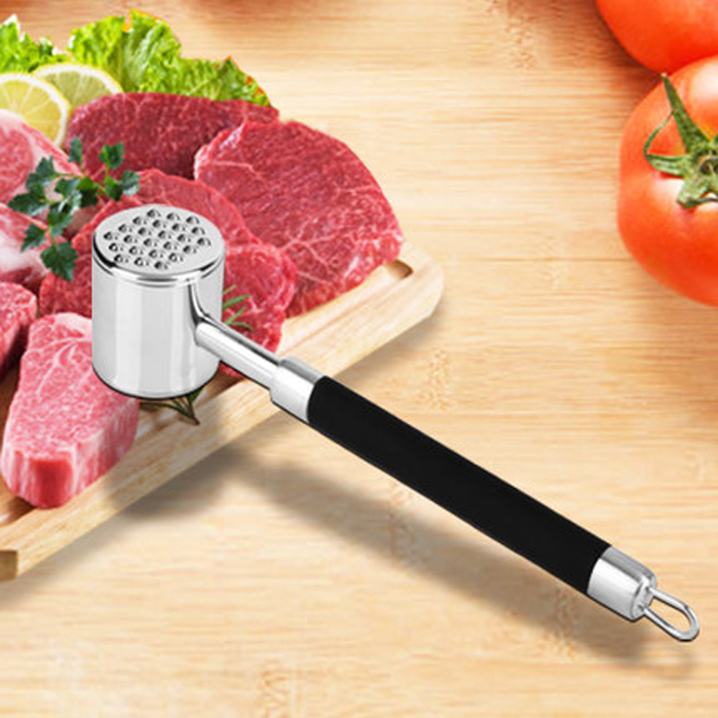 304不锈钢胶把手肉锤松肉锤牛排锤敲肉锤工具创意厨房用品