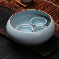 莱珍斯 茶洗大号 汝窑开片天青水洗笔洗陶瓷功夫茶具茶道配件