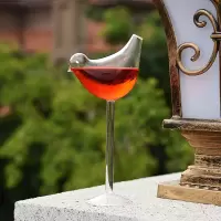 创意小鸟鸡尾酒杯个性酒杯分子烟熏酒杯小鸟香槟酒杯高脚玻璃酒杯