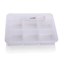 冰球大冰块收纳盒配不锈钢冰夹冰块保鲜盒存冰球盒 非冰格