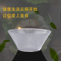 方格花纹玻璃小吃碗沙拉碗甜汤碗甜品碗玻璃器皿家用米饭碗酱料碗