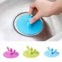 下水道防臭盖硅胶水池塞子卫生间水槽地漏盖防臭器厕所堵孔防虫