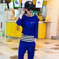 裳之梦2015秋装新款女装韩版休闲套装女三件套运动装时尚套装女秋装9389