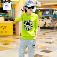 裳之梦2015秋装新款运动服女运动装长袖大码卫衣运动套装9419