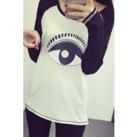 裳之梦韩版宽松显瘦胖mm打底衫印花中长款纯棉长袖t恤大码女装T168