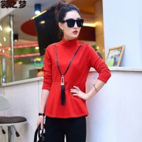 裳之梦2015秋冬新款欧洲站时尚气质女荷叶边上衣长裤小脚裤两件套9557