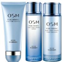欧诗漫 毛孔紧致清透系列控油补水收缩毛孔护肤套装组合 套装（洁面乳+细肤水+清透乳）