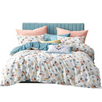 梦洁(MENDALE) 全棉纯棉四件套床上用品被罩加厚四件套