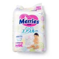 花王（Merries）妙而舒纸尿裤 M64片 日本原装进口