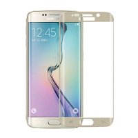 尚本 三星s6 edge曲面钢化玻璃膜3D全屏保护膜 适用于 三星S6edge/edge+ 3D曲面钢化膜 金色