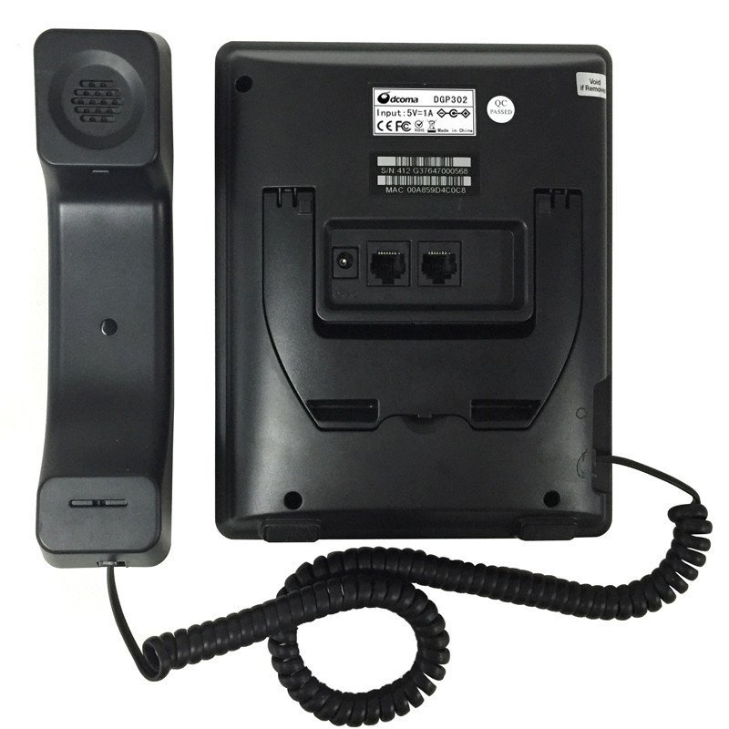 DCOMA 网络电话机 DGP302 2线SIP注册IP话机 SIP VOIP