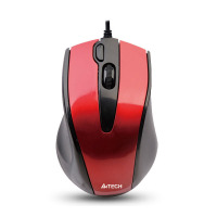 双飞燕有线鼠标台式电脑有笔记本办公家用静音USB接口游戏N-500F