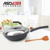 爱仕达炒锅不粘无油烟无涂层 陶瓷炒锅32cm电磁炉通用JXZ8330E