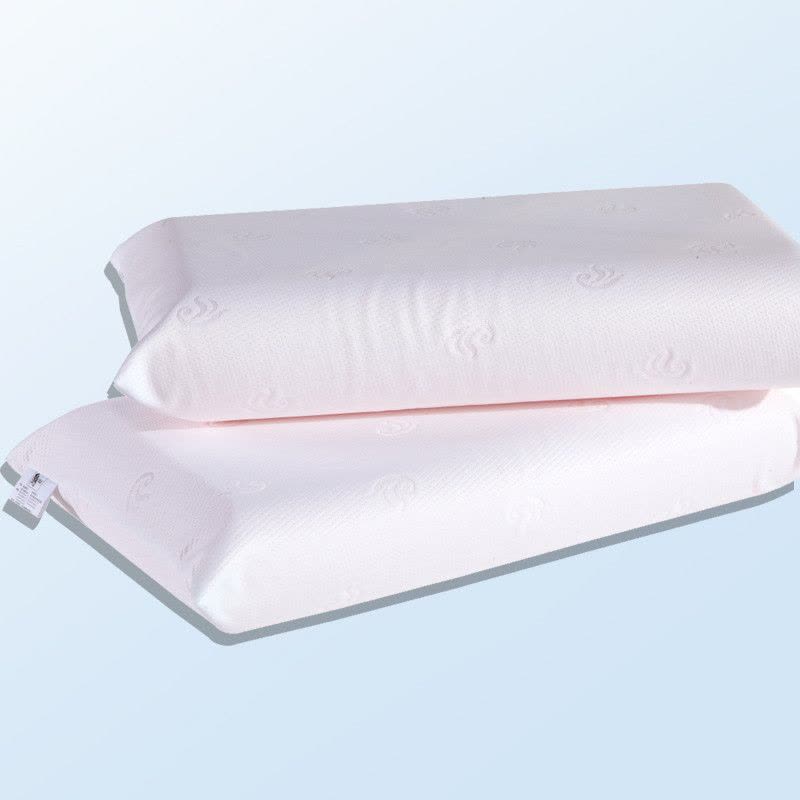 梦斯蓝 高回弹柔软舒适枕 枕芯采用新发明高弹力绵，柔软舒适，更富弹性。恒久不变，舒缓疲劳。图片