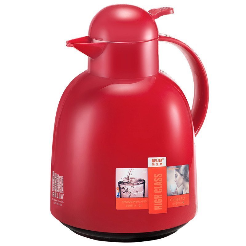 物生物(RELEA)真空保温壶家居保温壶 玻璃内胆家用暖壶水壶大容量暖热水瓶1.5L