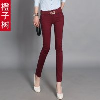 橙子树旗舰店正品秋季新款2015潮OL修身韩版小脚铅笔裤女裤休闲裤女士长裤子显瘦冬季女装通勤学生气质西裤