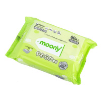 moony 日本尤妮佳 原装进口 婴幼儿除菌湿巾 替换装80枚*3 保税区发货 护肤专用 保质期2020-11