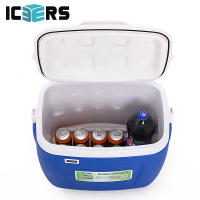 艾森斯（icers）高品质带轮外卖PU保温箱 药品冷藏箱 生鲜保鲜箱16L 26L 36L