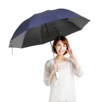 天堂伞晴雨伞2021新款黑胶防晒太阳伞防紫外线遮阳伞清新折叠广告伞33188E印logo定制广告伞