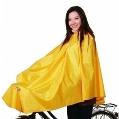 天堂自行车雨衣夜光型自行车单人雨衣雨披 挡风防雨保暖防寒雨衣带反光条 均码印logo定制广告语