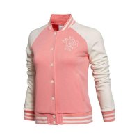 专柜正品李宁 女子开衫无帽卫衣 休闲运动棒球衫 AWDK698