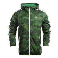 ADIDAS阿迪达斯2016春新款男运动服迷彩训练连帽防风夹克 AJ3671