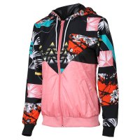 ADIDAS三叶草2016年女子春季新款运动梭织夹克 AP9547