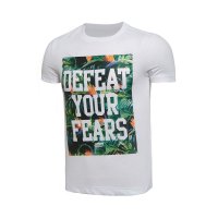 2016夏新款正品李宁男装 运动生活修身型短袖T恤GHSL031-1-2-3-4