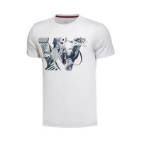 2016夏新款正品李宁短袖T恤男装 韦德透气文化衫AHSL131-1-3-4-5