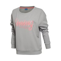 李宁2016春新款女装运动生活宽松型卫衣套头衫AWDL046-1-2-3-4