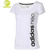 ADIDAS NEO阿迪休闲2016年女子夏季新款运动短袖T恤 AK1193