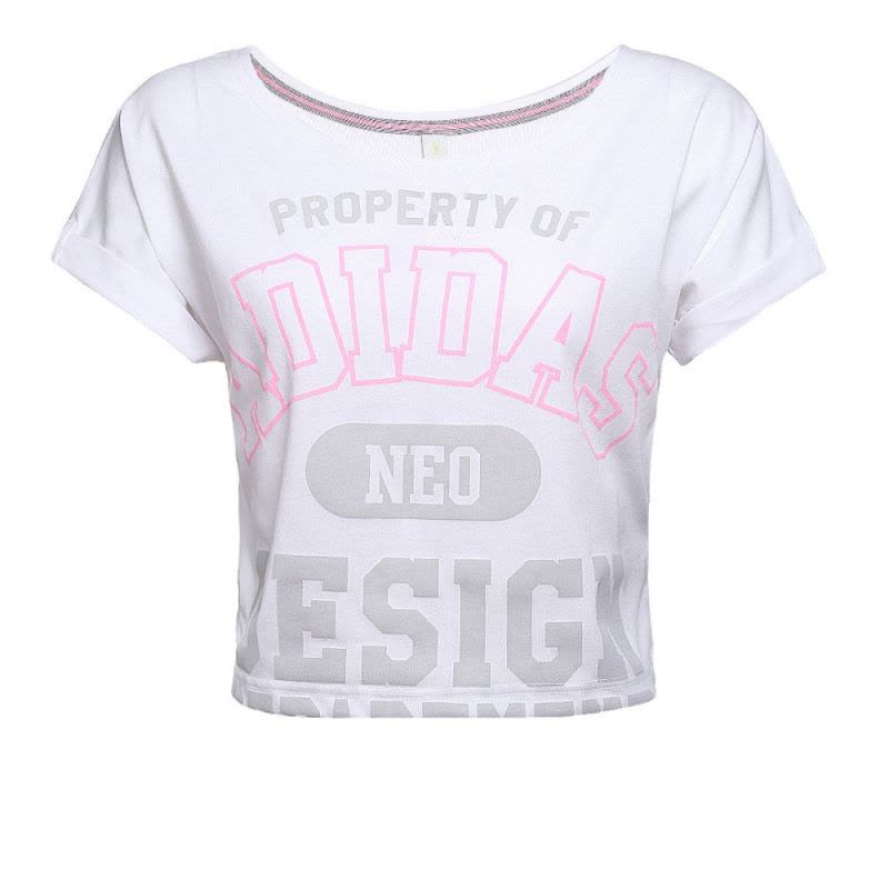ADIDAS NEO阿迪休闲2016年女子夏季新款运动短袖T恤 AJ8468图片