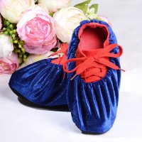 加厚防滑底绒布鞋套 可以定做绣商标LOGO 反复清洗家用布鞋套 M号