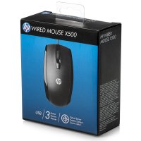 HP 惠普 X500 USB有线大鼠标 光电鼠标 办公鼠标 游戏鼠标 有线鼠标