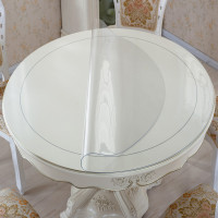 原色馨居 新古典/后现代圆形软玻璃桌布 定做花朵直径150cm 多尺码