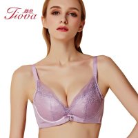 体会内衣秋冬小胸超聚拢学生睫毛蕾丝深V加厚款调整美背文胸