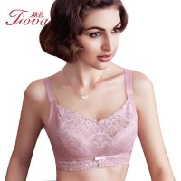 体会秋冬新品甜美纯色提花无钢圈舒适睡眠薄款聚拢调整文胸