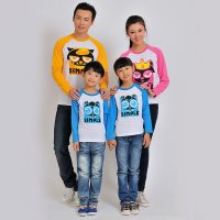 新款秋冬亲子装全家装 活动装 纯棉长袖T恤 喜洋洋 灰太狼 13XYYAWF01