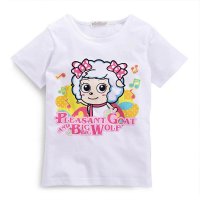 夏季女童美妙音符纯棉百搭短袖T恤 美羊羊15FSXG05(09)