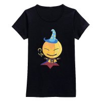 夏季新款女童纯棉时尚印花短袖T恤(万圣节南瓜)15FSXG05(11)
