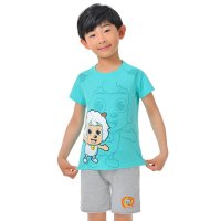 新款男童喜羊羊夏装纯棉卡通短袖 时尚印花 14XYYSSB19