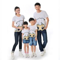 夏款亲子装全家装纯棉短袖T恤 喜羊羊和灰太狼14XYYSSQ01