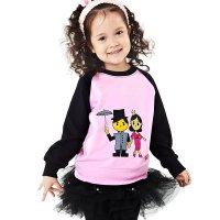 2016秋冬新款 女童创意卡通人物 纯棉长袖卫衣15FSAWG17