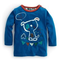 2016秋季新款卡通小狗长袖纯棉T恤 男童宝宝套头T恤15FSAWB11